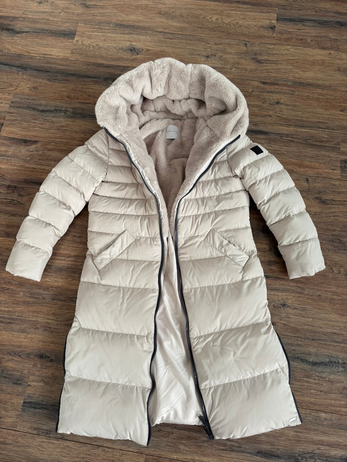 Nieuw Rino & Pelle luxe lange winterjas heerlijk warm  L, Ophalen of Verzenden, Nieuw, Maat 42/44 (L), Beige