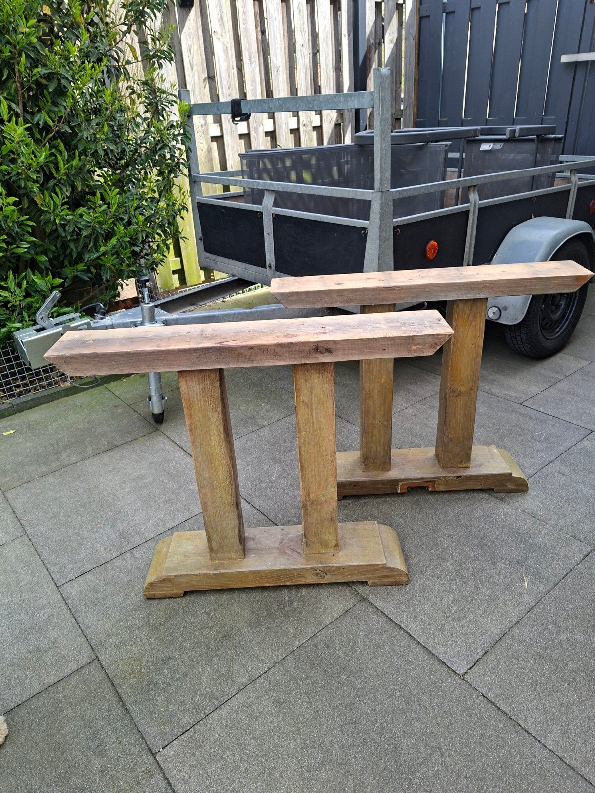 Houten tafelpoten, Ophalen of Verzenden, Rechthoekig, Hout