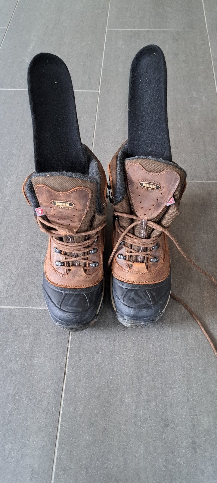 meindl bergschoenen hoog model maat 40 zgan, Sport en Fitness, Ophalen of Verzenden, Zo goed als nieuw, Schoenen
