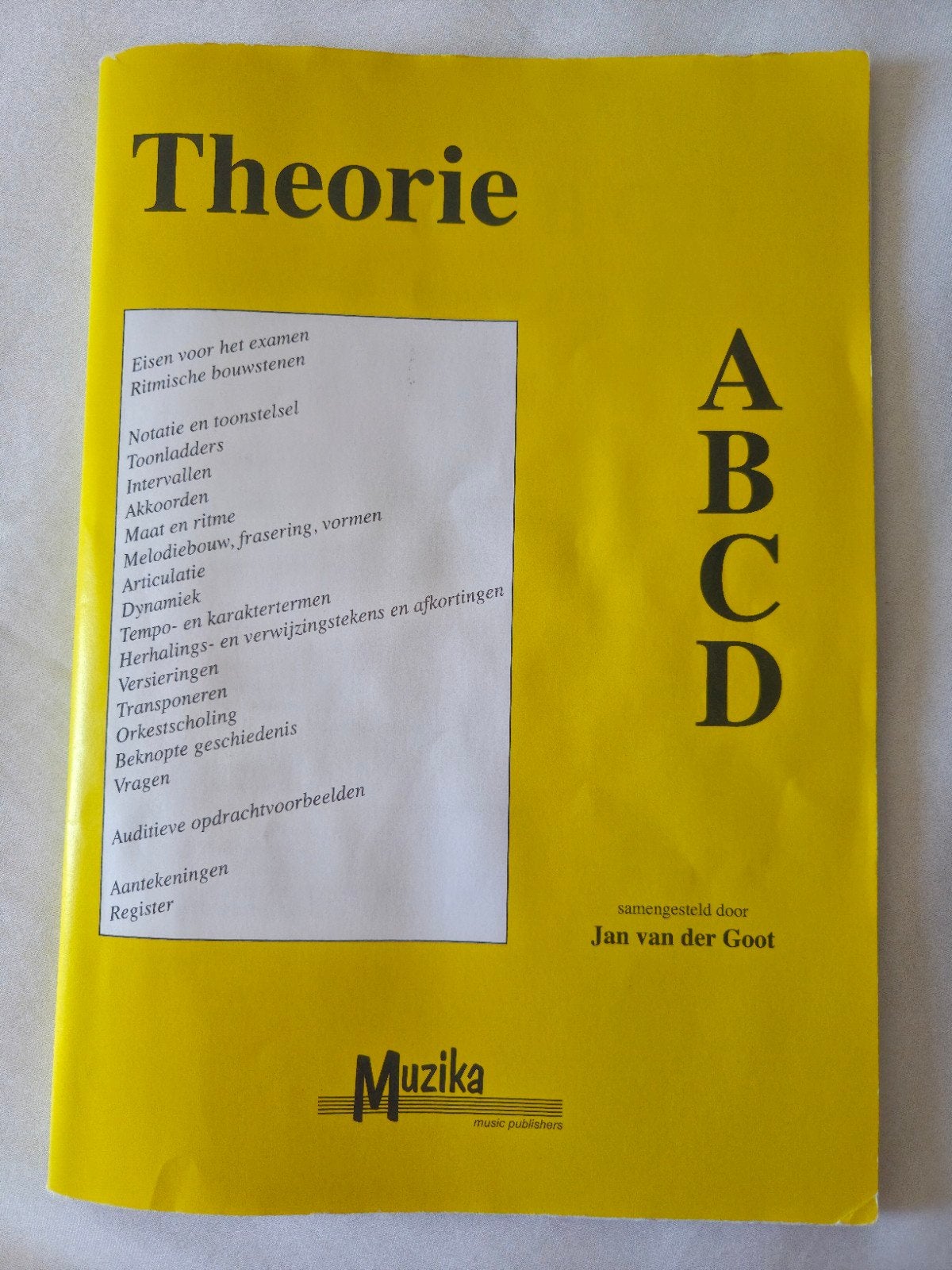 theorie abcd jan van der goot gitaar, Ophalen of Verzenden, Zo goed als nieuw, Overige onderwerpen