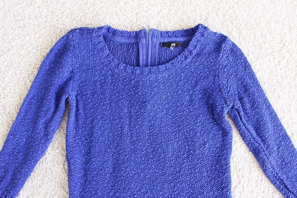 H&M Truitje Blauw (XS) - 75 € 10,-, H&M, Blauw, Ophalen of Verzenden, Zo goed als nieuw