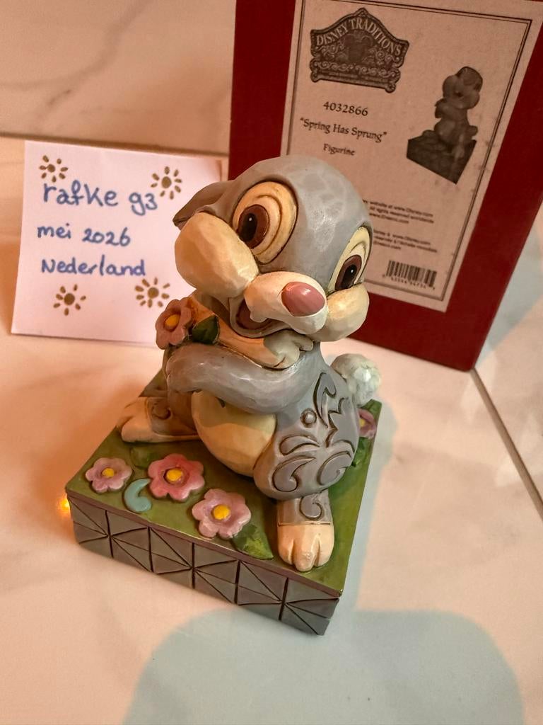 Disney Traditions Stampertje beeldje incl. doos, Ophalen of Verzenden, Bambi of Dumbo, Zo goed als nieuw, Beeldje of Figuurtje