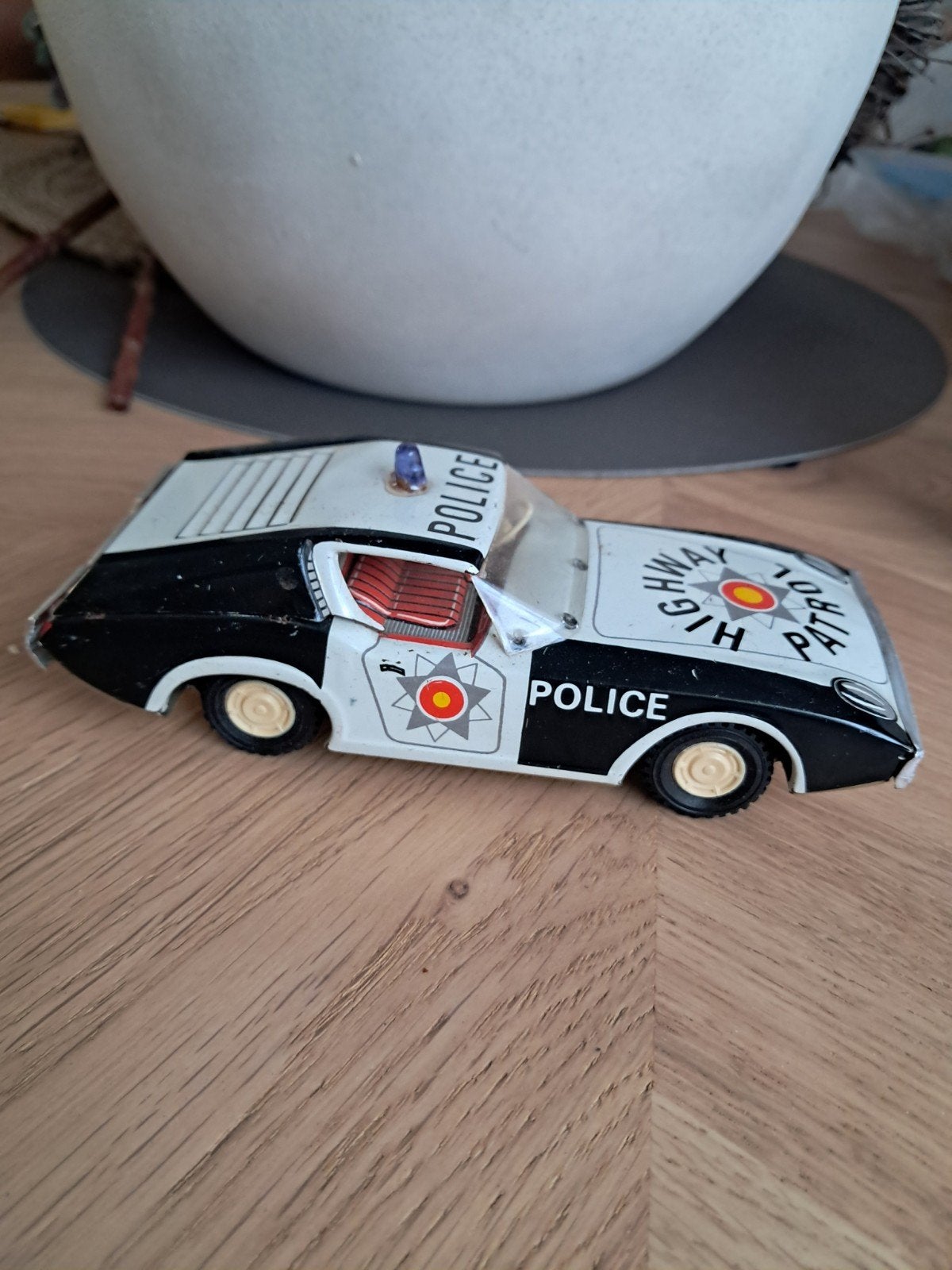 blikken police auto, Antiek en Kunst, Ophalen