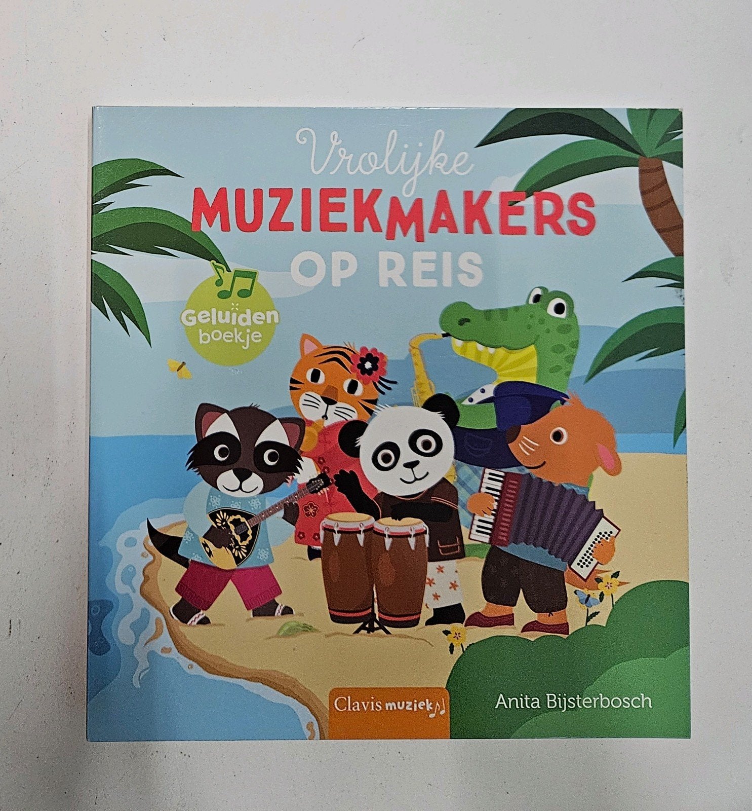 vrolijke muziekmakers op reis geluidenboek, Ophalen of Verzenden, Non-fictie