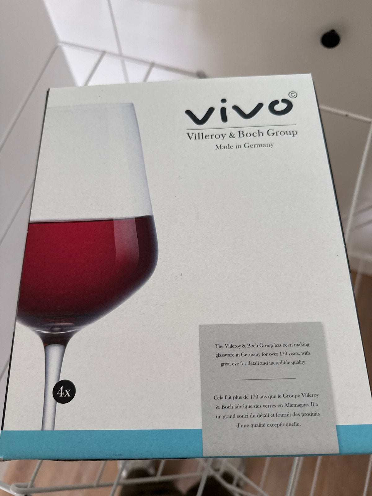 Vivo Villeroy & Boch wijnglazen (4 stuks), Huis en Inrichting, Glas of Glazen, Vivo, Nieuw, Ophalen of Verzenden