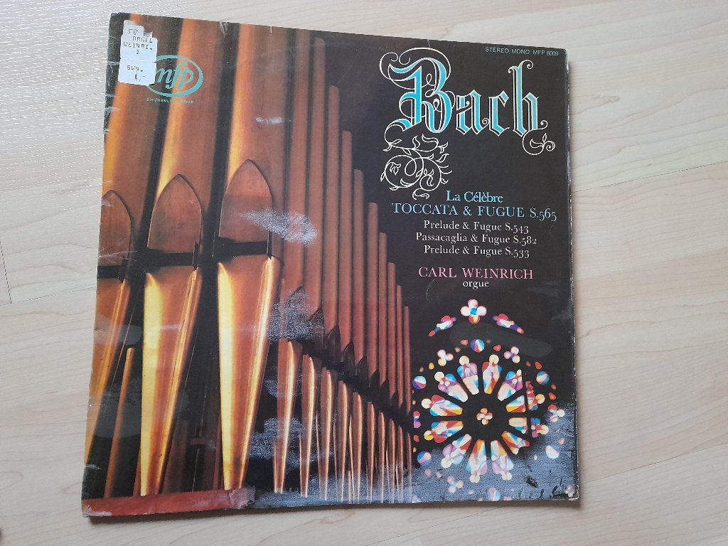 LP BACH LA CELEBRE TOCCATA EN FUGUE S 565, Ophalen of Verzenden, Gebruikt, 12 inch