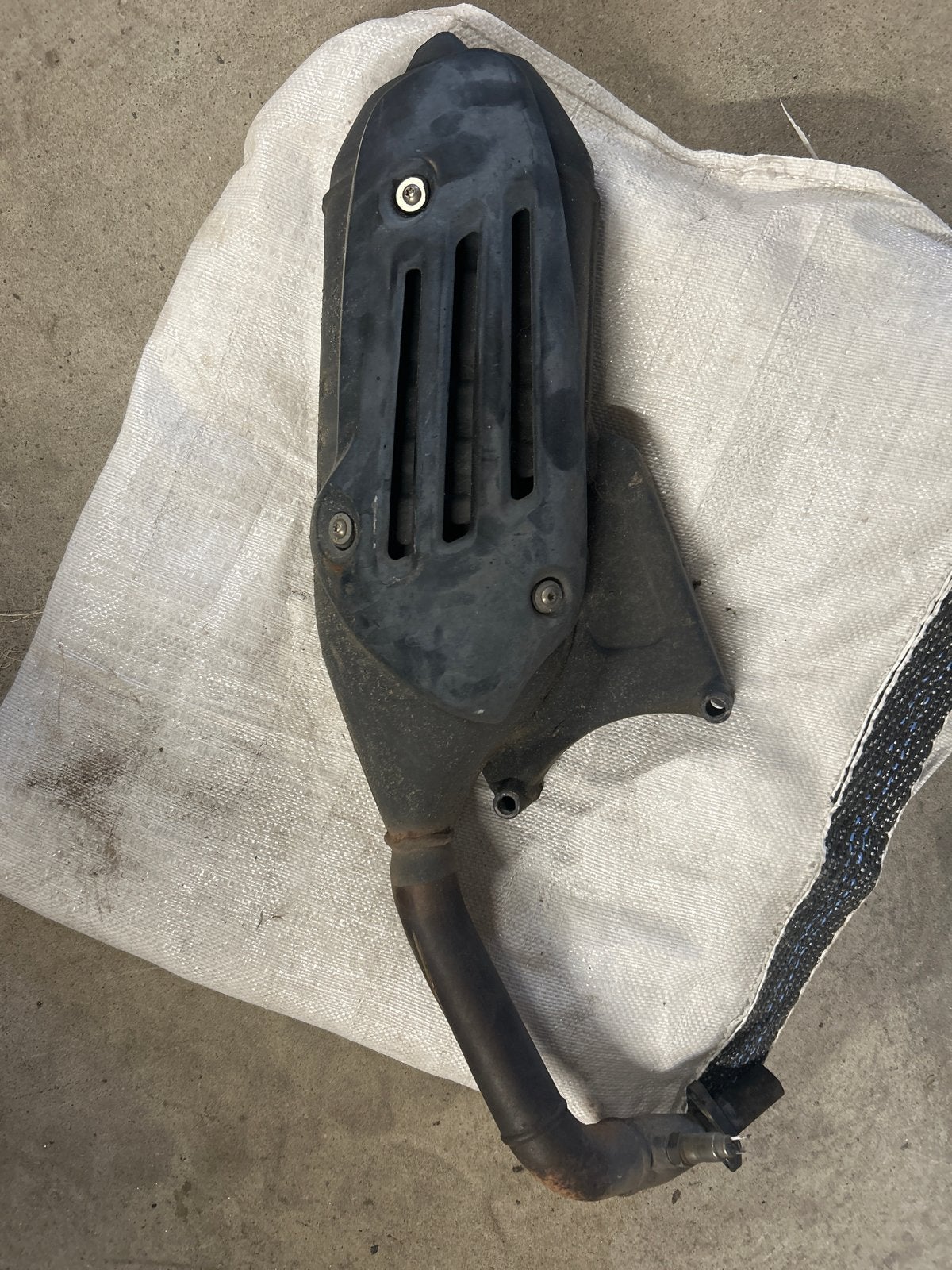 Originele gebruikte Vespa uitlaat, Ophalen of Verzenden, Gebruikt, Uitlaat, Vespa
