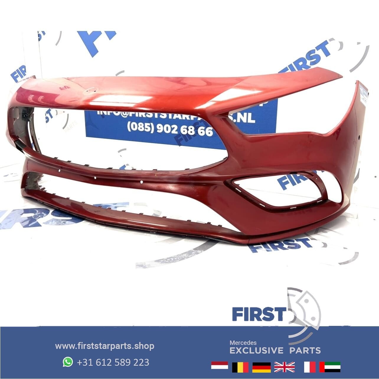 W118 CLA AMG BUMPER C118 CLA35 VOORBUMPER ZWART WIT GRIJS BL, Gebruikt, -, Voor, Ophalen of Verzenden