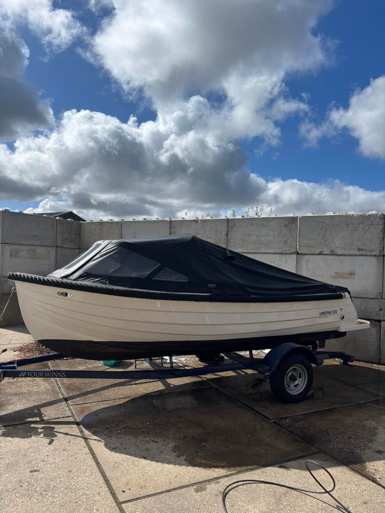 Lifestyle 570 Tender sloep (2013) incl. trailer, Watersport en Boten, Binnenboordmotor, 6 meter of meer, Diesel, Ophalen of Verzenden