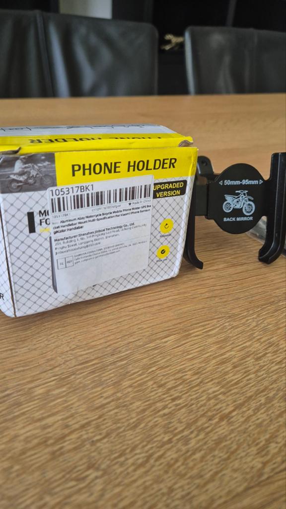 Telefoonhouder voor motor - Universeel en stevig, Telecommunicatie, Telefoonhouders, Ophalen of Verzenden, Nieuw, Motor