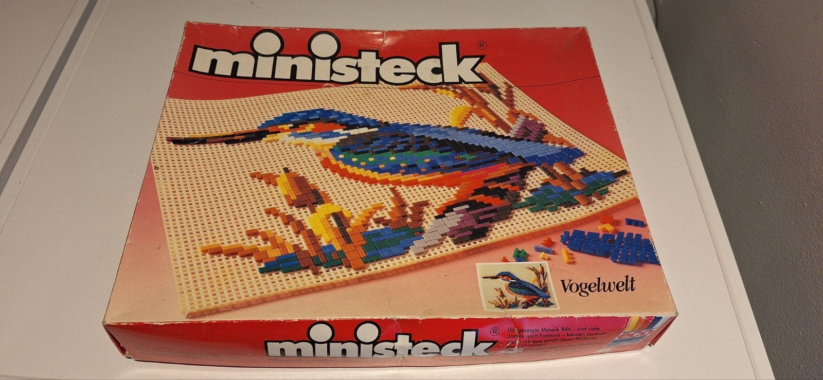 Ministeck Vogelwereld - Vintage Legpuzzel, Ophalen of Verzenden, Gebruikt, Overige typen
