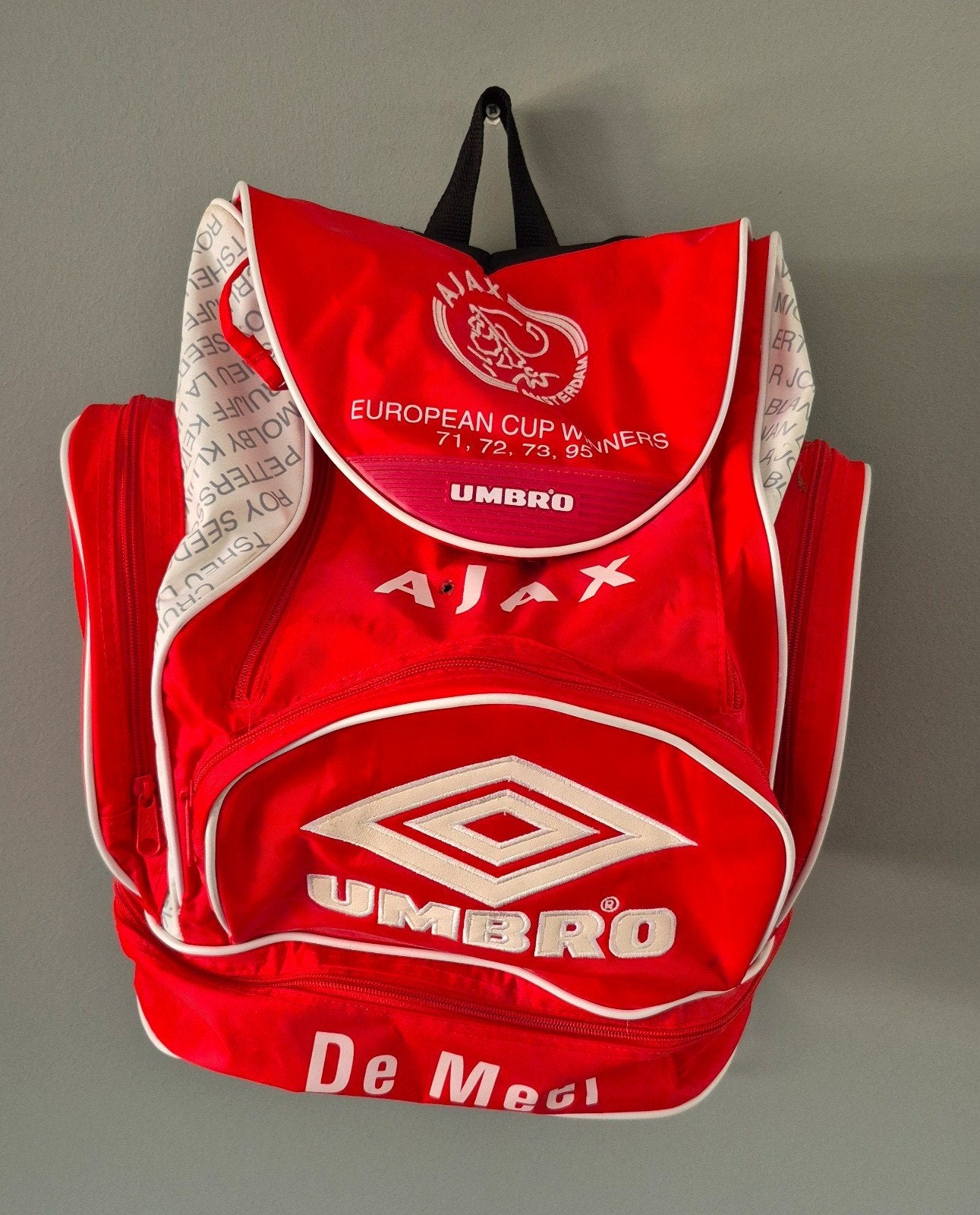 Zeldzame Ajax Rugzak 1996 - Umbro European Cup Winners, Verzamelen, Sportartikelen en Voetbal, Ophalen of Verzenden, Gebruikt