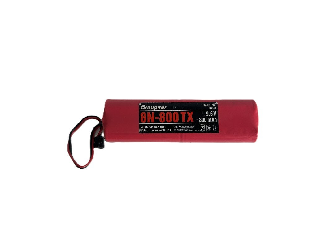 Graupner 8N 800TX 9,6V 800mah accu, Ophalen of Verzenden, Gebruikt, Overige schalen, Onderdeel
