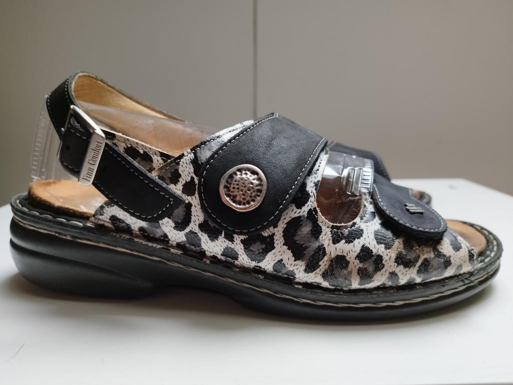 Finn Comfort orthopedische sandalen 40 Luipaard, Kleding | Dames, Schoenen, Finn Comfort, Verzenden, Zwart, Sandalen of Muiltjes