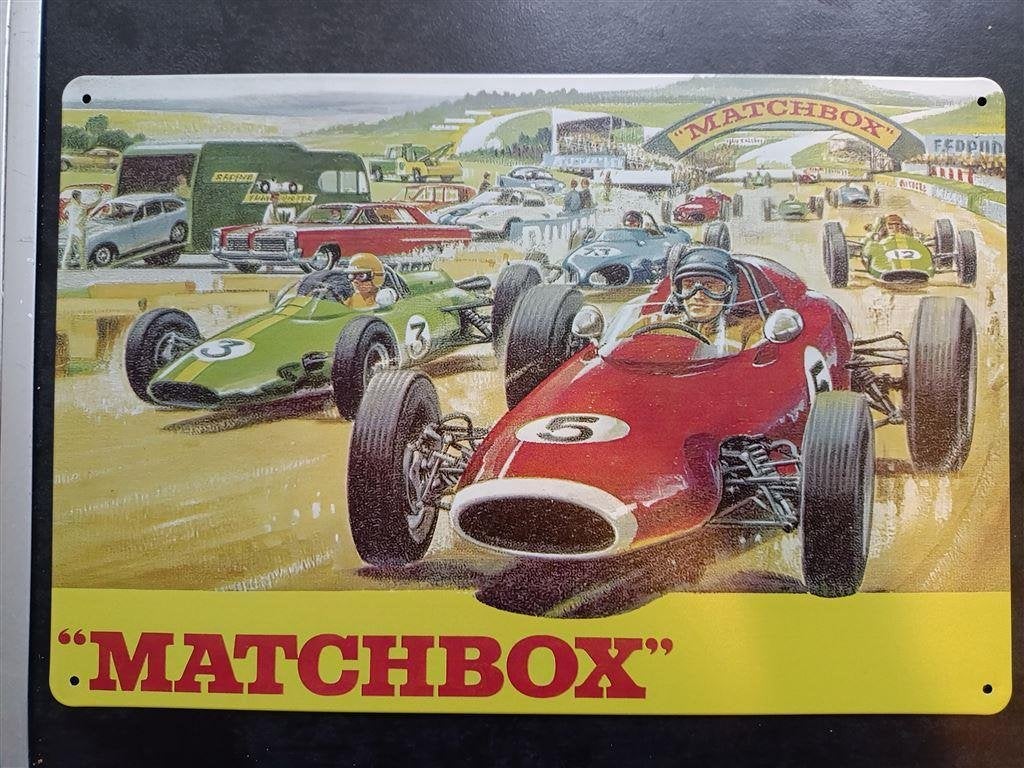 MATCHBOX Retro Metalen Wandbord| Reclamebord, Verzenden, Nieuw