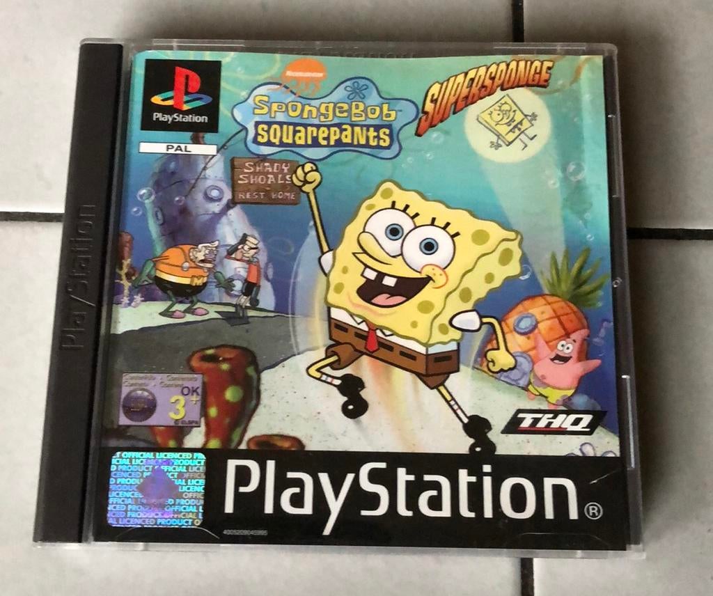 Spongebob squarepants superspons ps1 engelse versie, 1 speler, Zo goed als nieuw, Vanaf 3 jaar, Ophalen