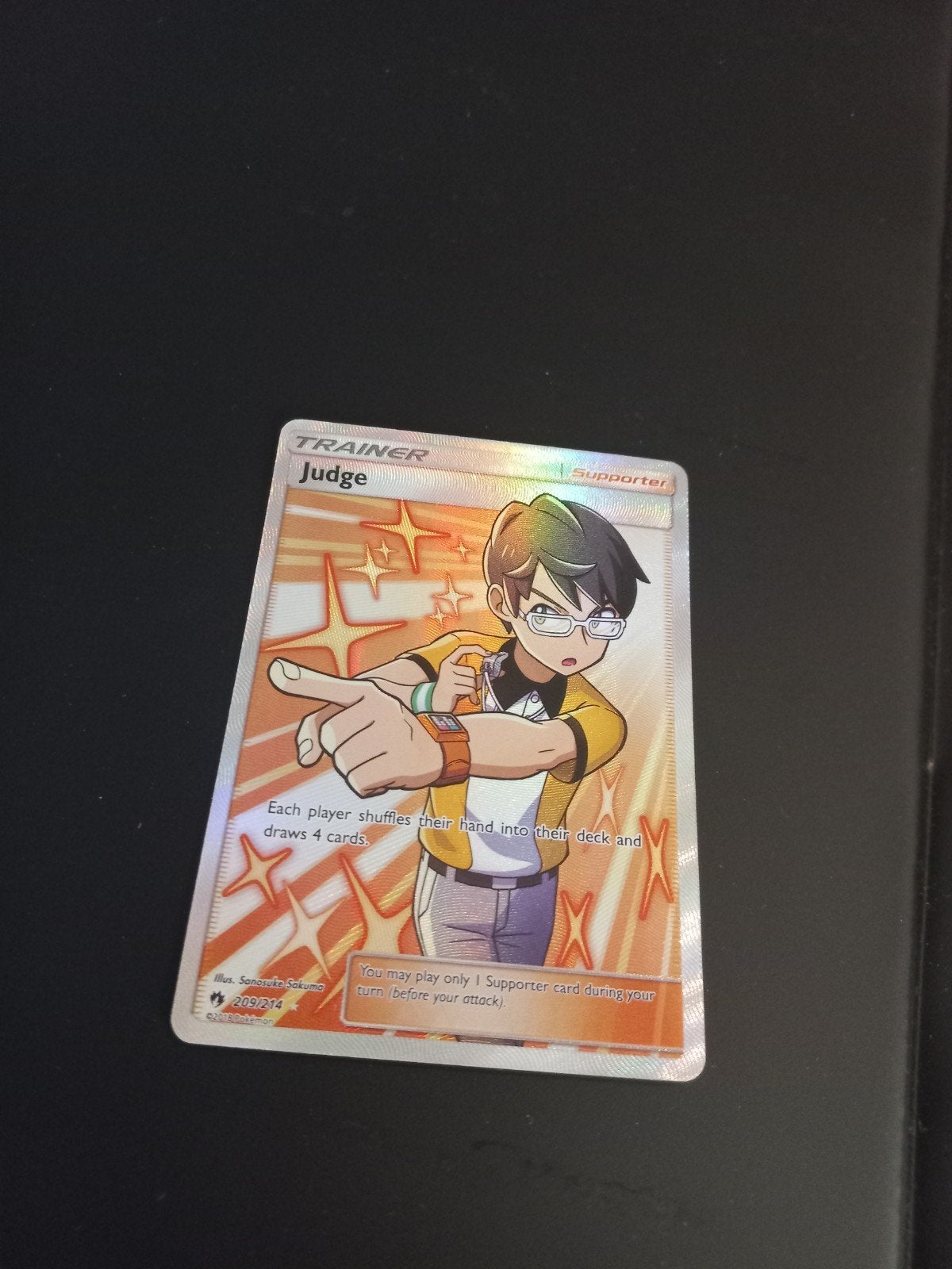 Judge 209 mint, Ophalen of Verzenden, Zo goed als nieuw, Losse kaart, Foil