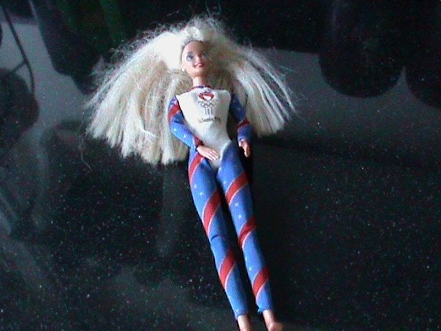Barbie Olympic Gymnast, Mattel 1993, Ophalen of Verzenden, Zo goed als nieuw, Pop