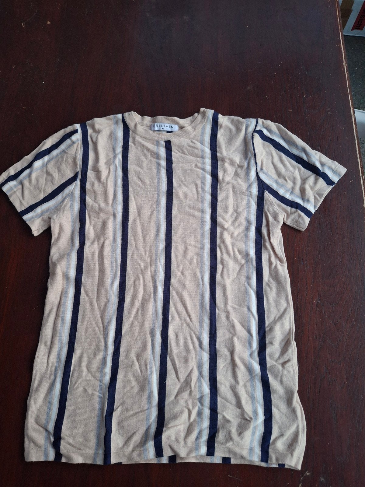Frilivin Heren T-shirt Gestreept – Maat M, Ophalen of Verzenden