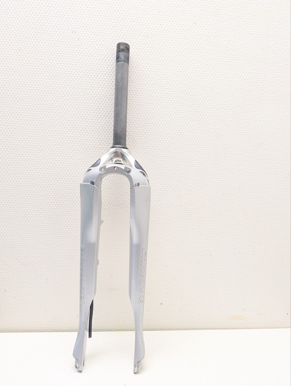 Batavus geveerde voorvork 28 " zilver