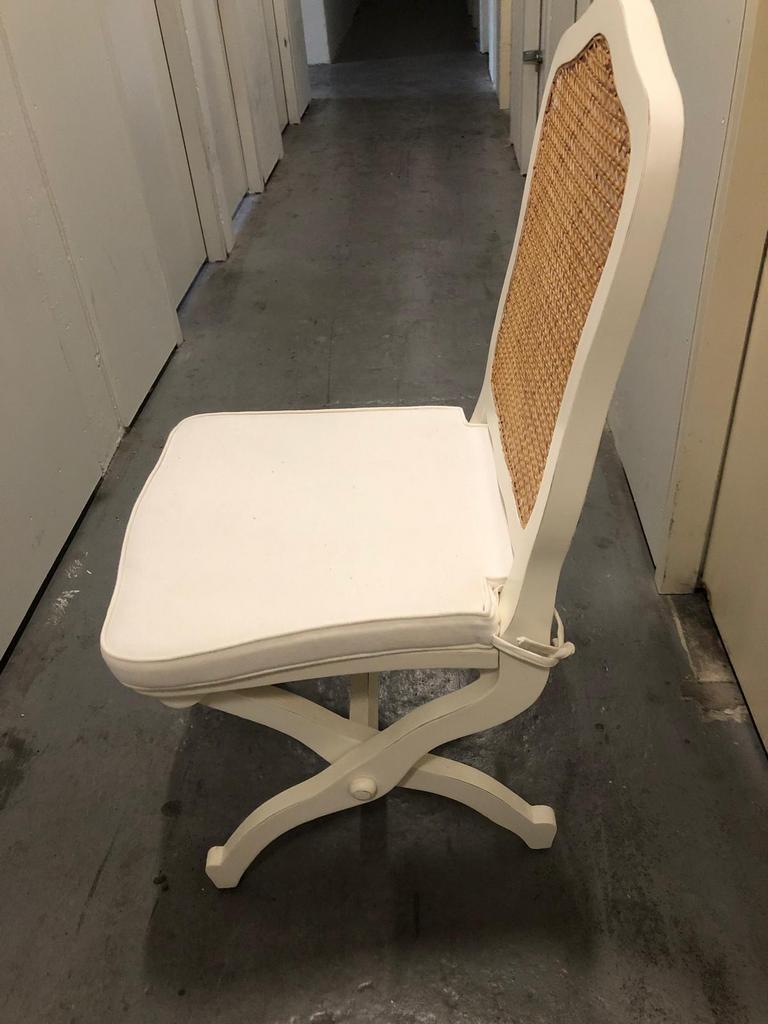 3 klapstoelen wit met beige, Riviera Maison, Ophalen, Zo goed als nieuw, Wit