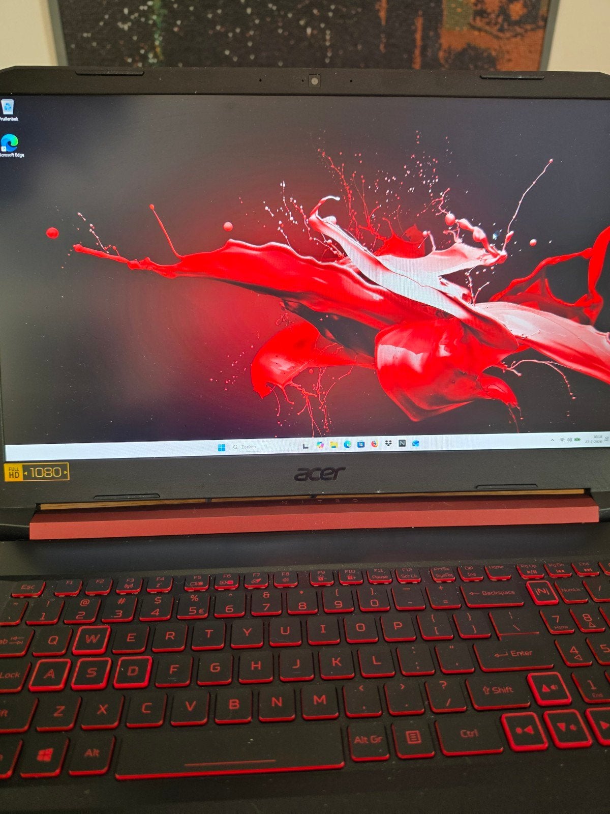 Acer Nitro 5 Gaming Laptop i5-9300H 32GB RAM GTX 1050, Gebruikt, Met videokaart, 2 tot 3 Ghz, Intel Core i5-9300H