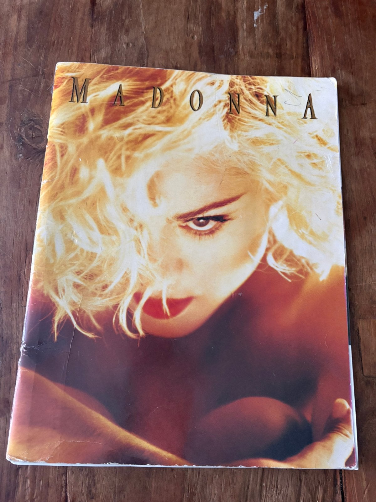 Madonna blond ambition large size tour book plus ticket, Ophalen of Verzenden, Gebruikt, Pop