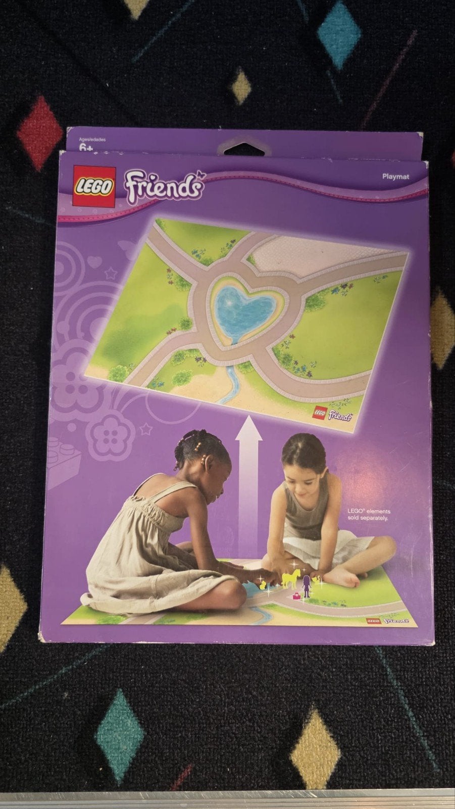 Lego Friends Speelmat - Dubbelzijdig - 2012, Gebruikt, Lego, Overige typen, Friends