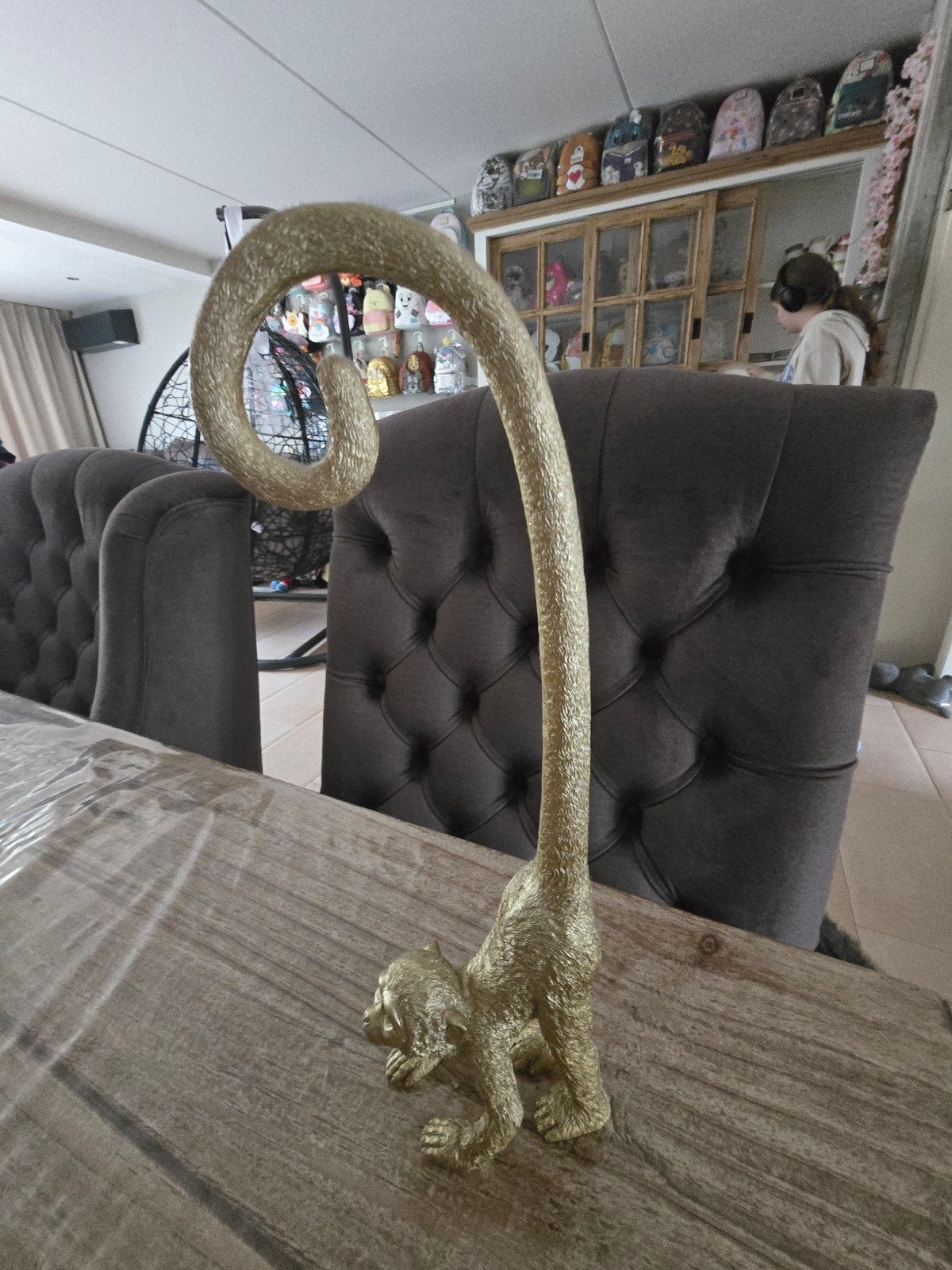 Gouden aap decoratiebeeld Intratuin, Ophalen of Verzenden, Nieuw