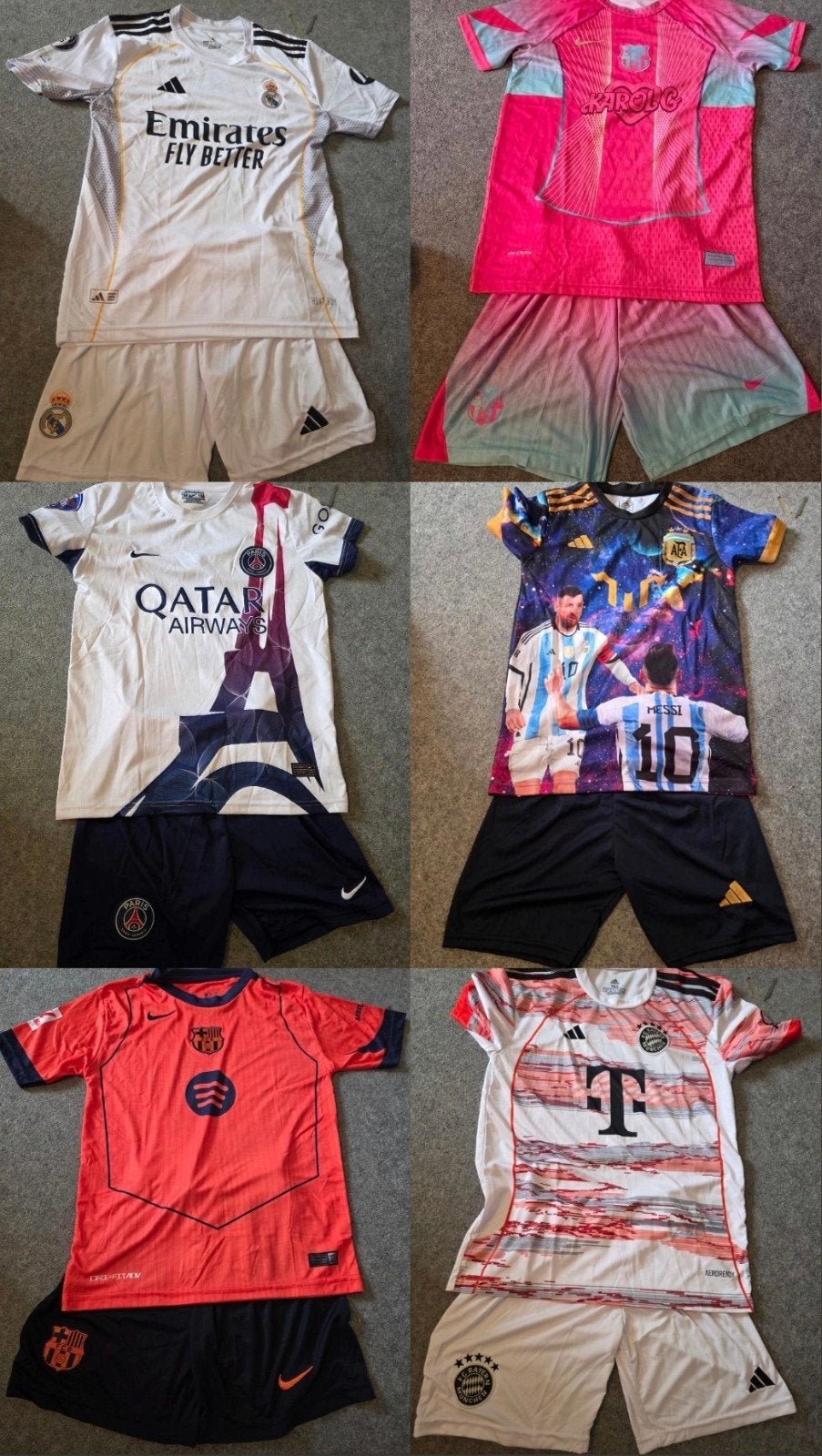 tenue's 164, Sport en Fitness, Voetbal, Maat XS of kleiner, Ophalen of Verzenden, Nieuw, Set