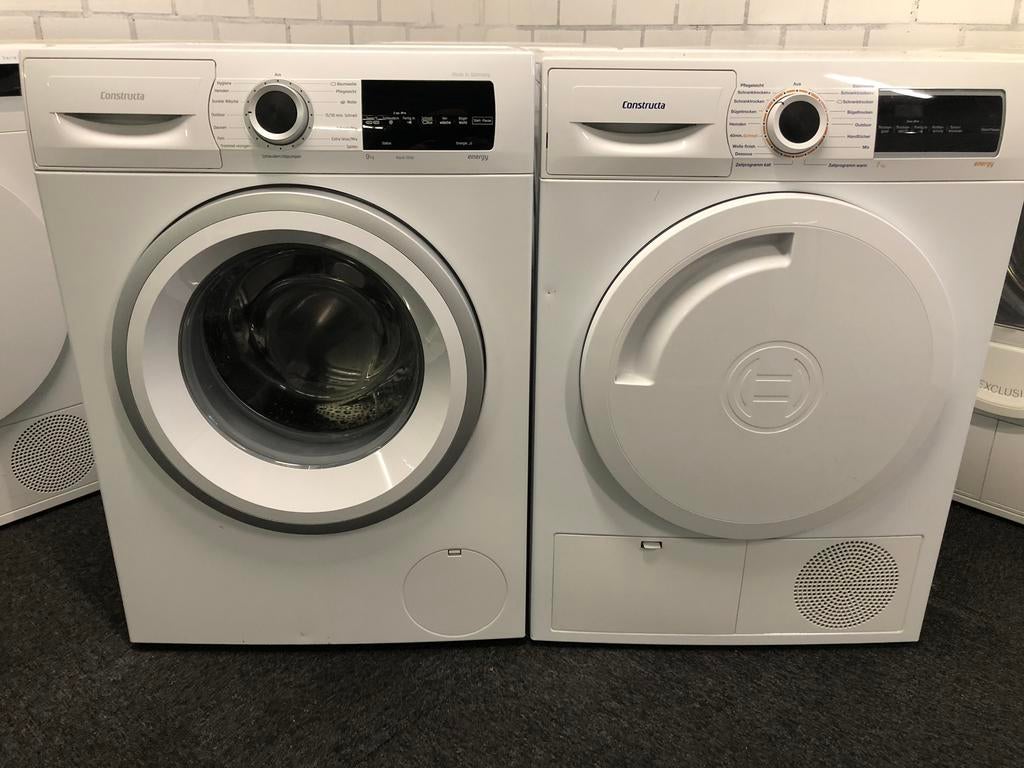 SET Wasmachine + Warmtepomp droger MET GARANTIE A+++, Witgoed en Apparatuur, Wasmachines, Zo goed als nieuw, 6 tot 8 kg, Minder dan 85 cm
