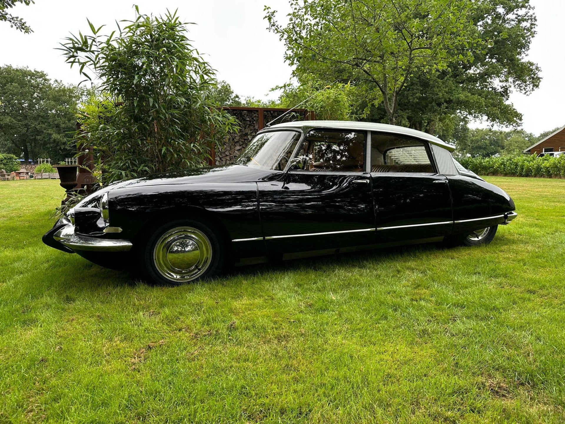 Citroën DS 19 Hydraulique automaat (bj 1963), Lederen bekleding, Overige carrosserieën, Citroën, Zwart