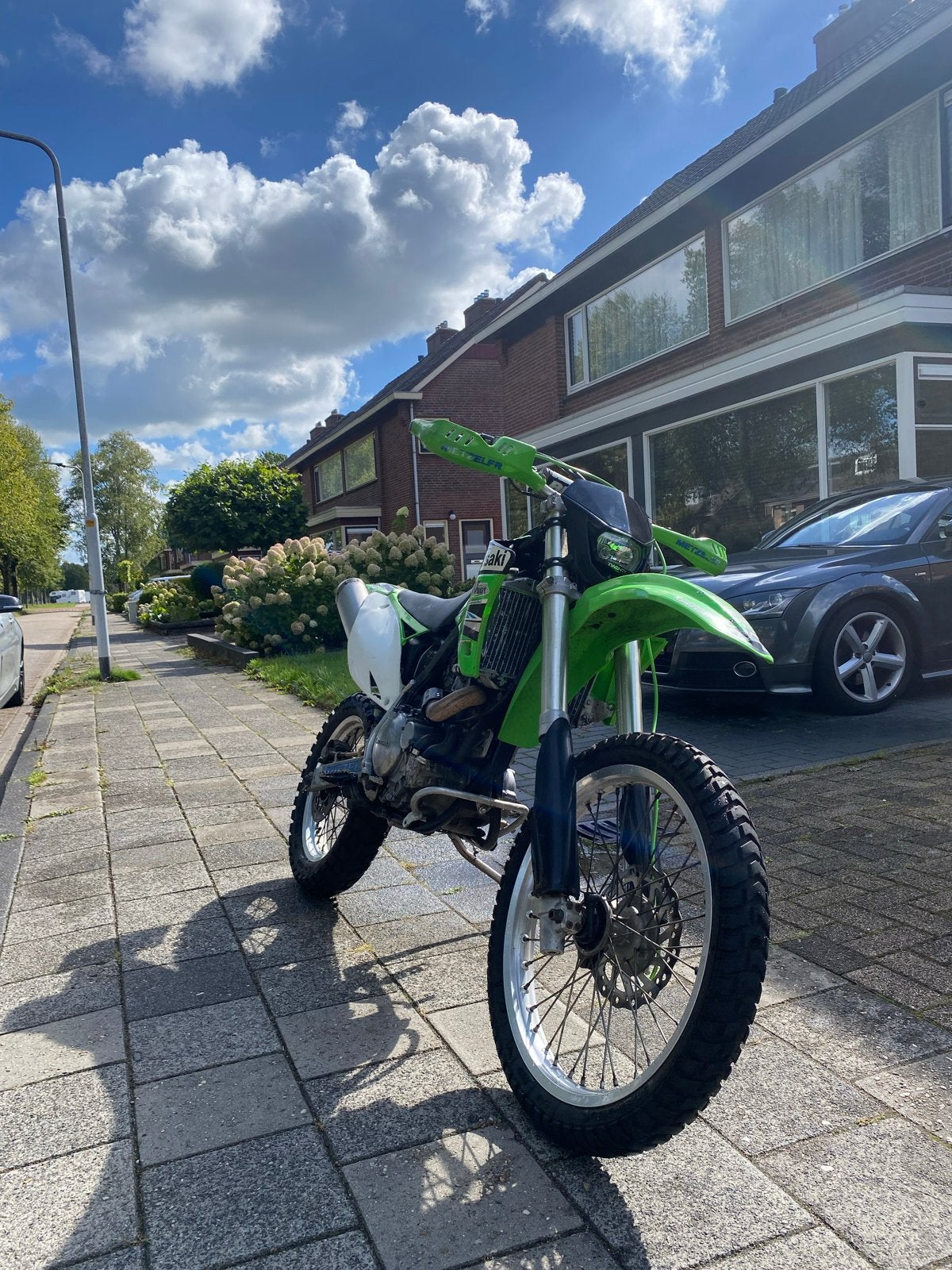 Hardcore Kawasaki KLX650 A kickstart Enduro, extra blok!, Motoren, Motorrijbewijs A, Gebruikt, Particulier, Enduro