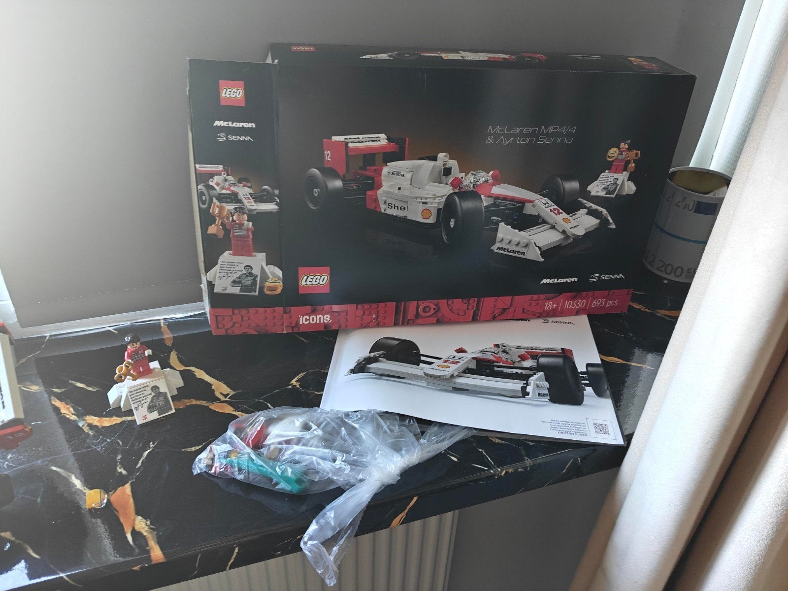 LEGO Icons McLaren MP4/4 & Ayrton Senna (10330), Ophalen of Verzenden, Zo goed als nieuw, Overige merken