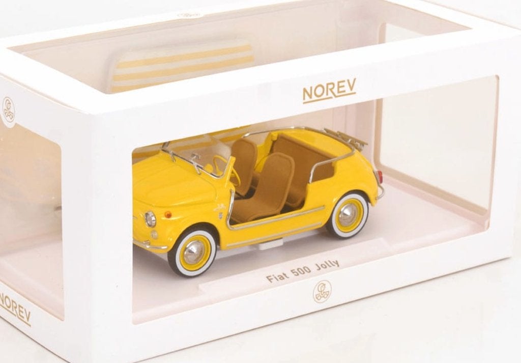 Fiat 500 Jolly 1965 Geel schaal 1/18 NOREV REF. 187790, Verzenden, Nieuw, Auto, Norev