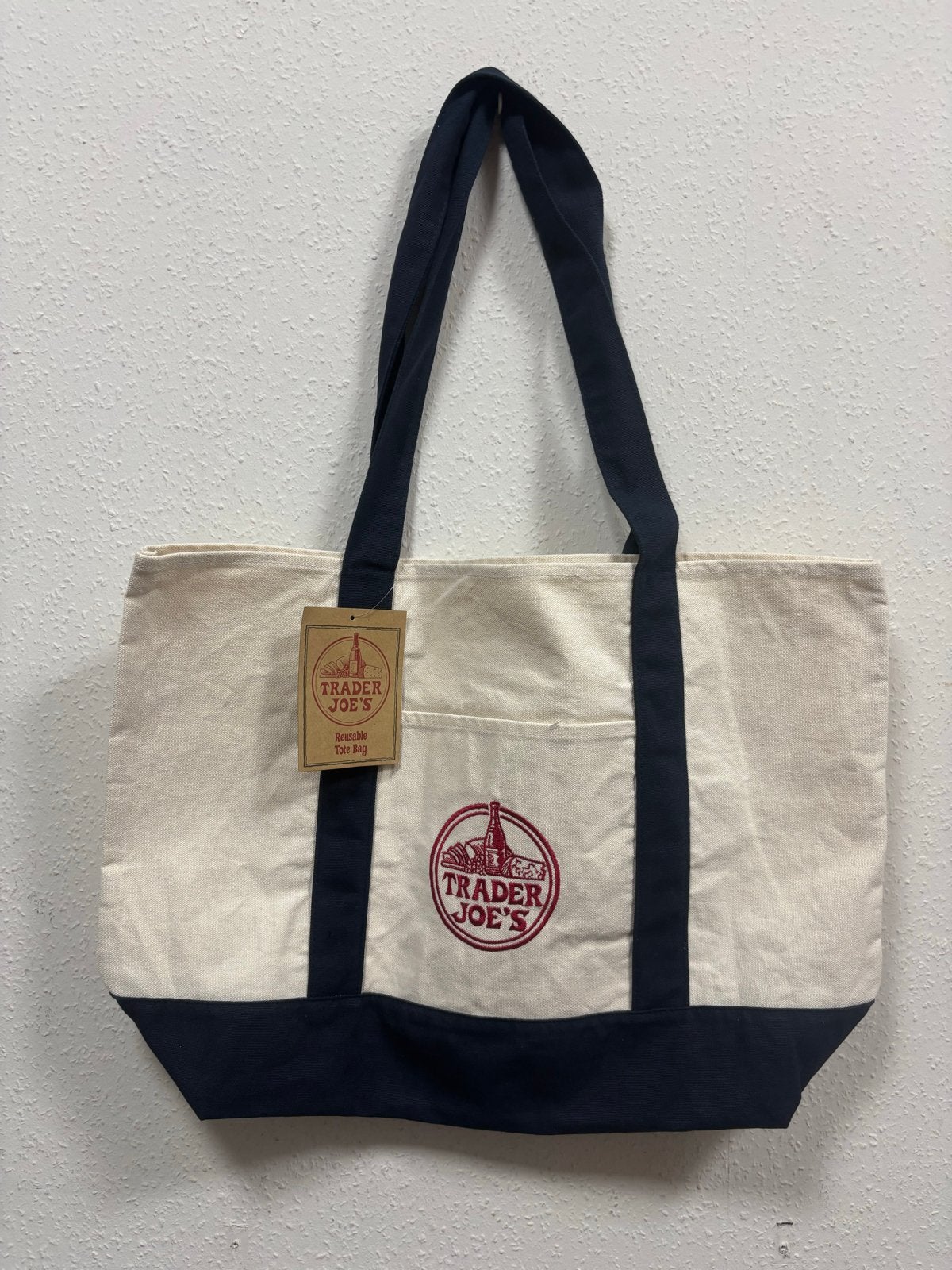 Trader Joe's Herbruikbare Tote Bag - Nieuw met label, Verzenden, Nieuw, Beige, Shopper