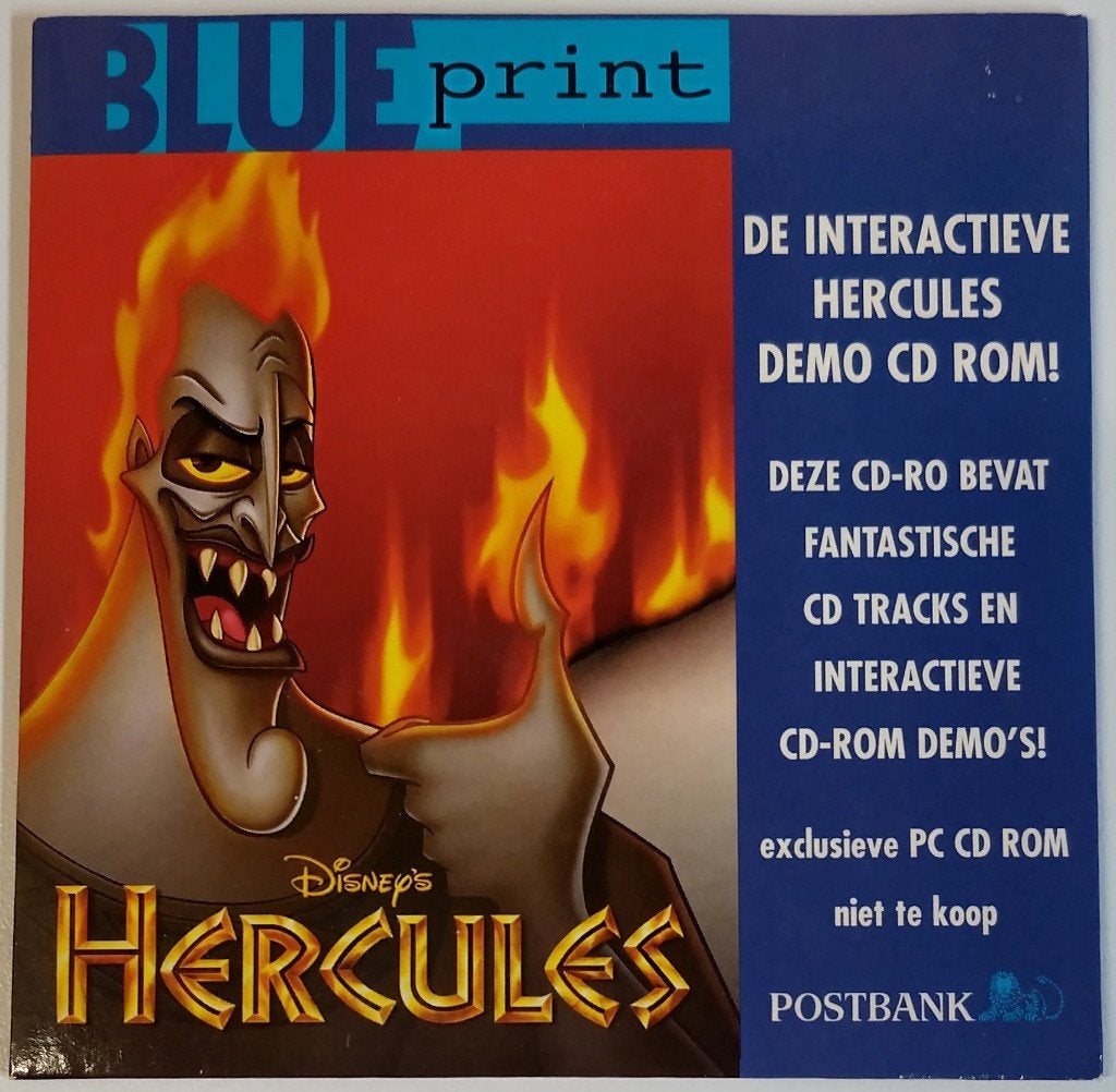 GRATIS demo CD-rom Hercules (1997 Disney / Postbank), Ophalen, Gebruikt, Overige genres, 1 speler
