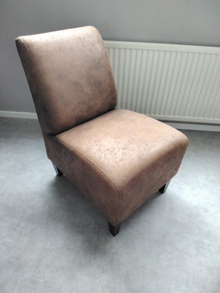 2 cognac kleurige stoelen, zo goed als nieuw, Huis en Inrichting, Stoelen, Ophalen, Zo goed als nieuw, Bruin, Twee
