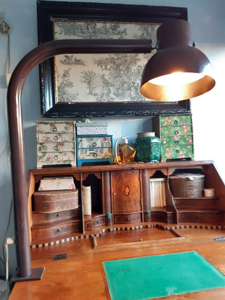 Mid century lamp, Ophalen, Bureaulamp, Scandinavisch, Overige merken