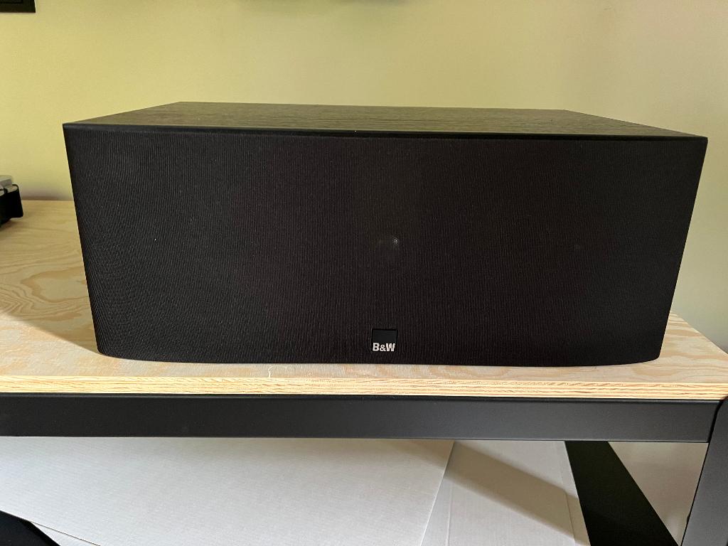 Bowers & Wilkins HTM62 center + 2x B&W M-1 satellieten, Audio, Tv en Foto, Home Cinema-sets, 70 watt of meer, Zo goed als nieuw