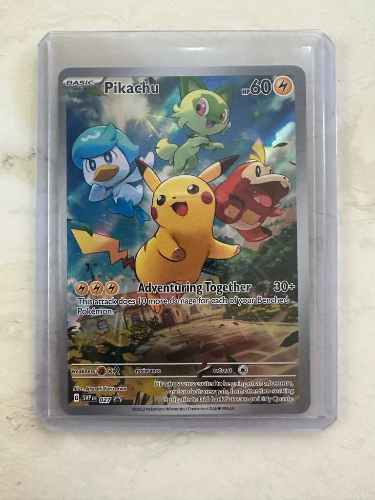 Pikachu & Friends Pokémon Kaart, Ophalen of Verzenden, Zo goed als nieuw, Losse kaart