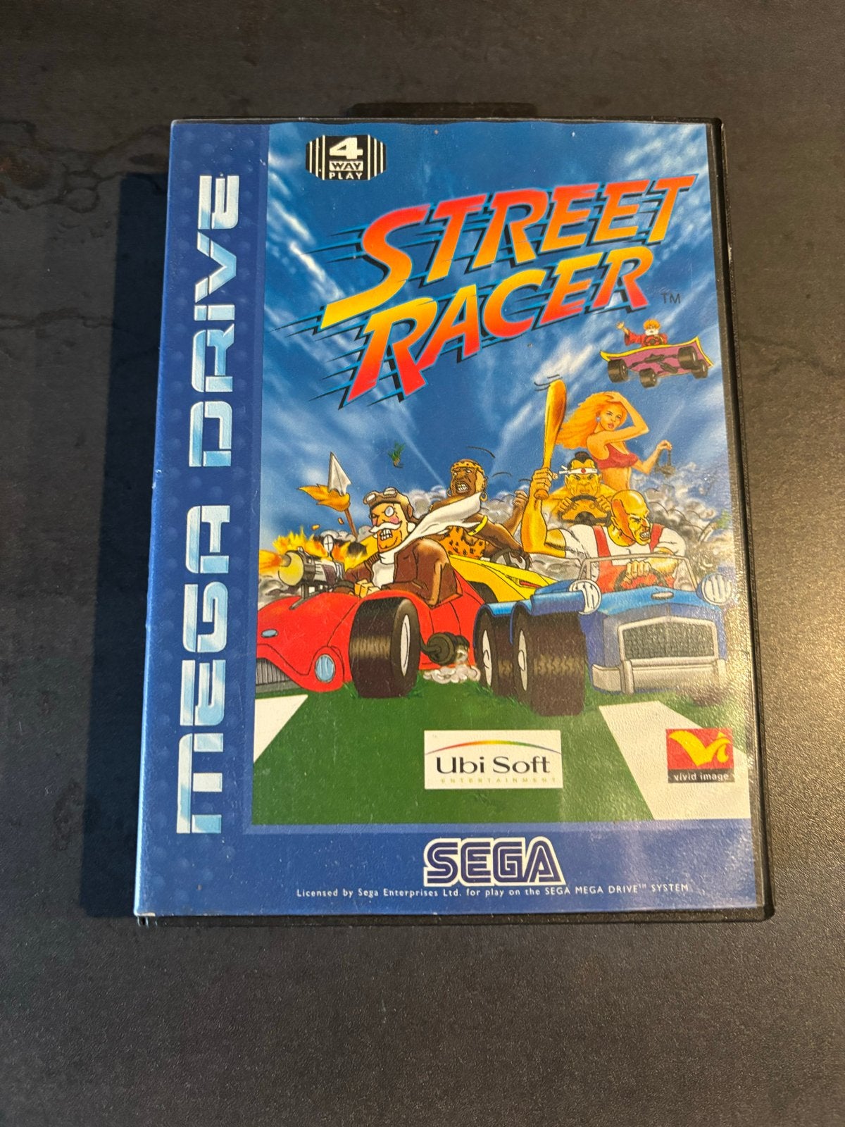 Street Racer - Sega Mega Drive (Compleet met boekje), Gebruikt, Racen en Vliegen, Eén computer, Ophalen of Verzenden