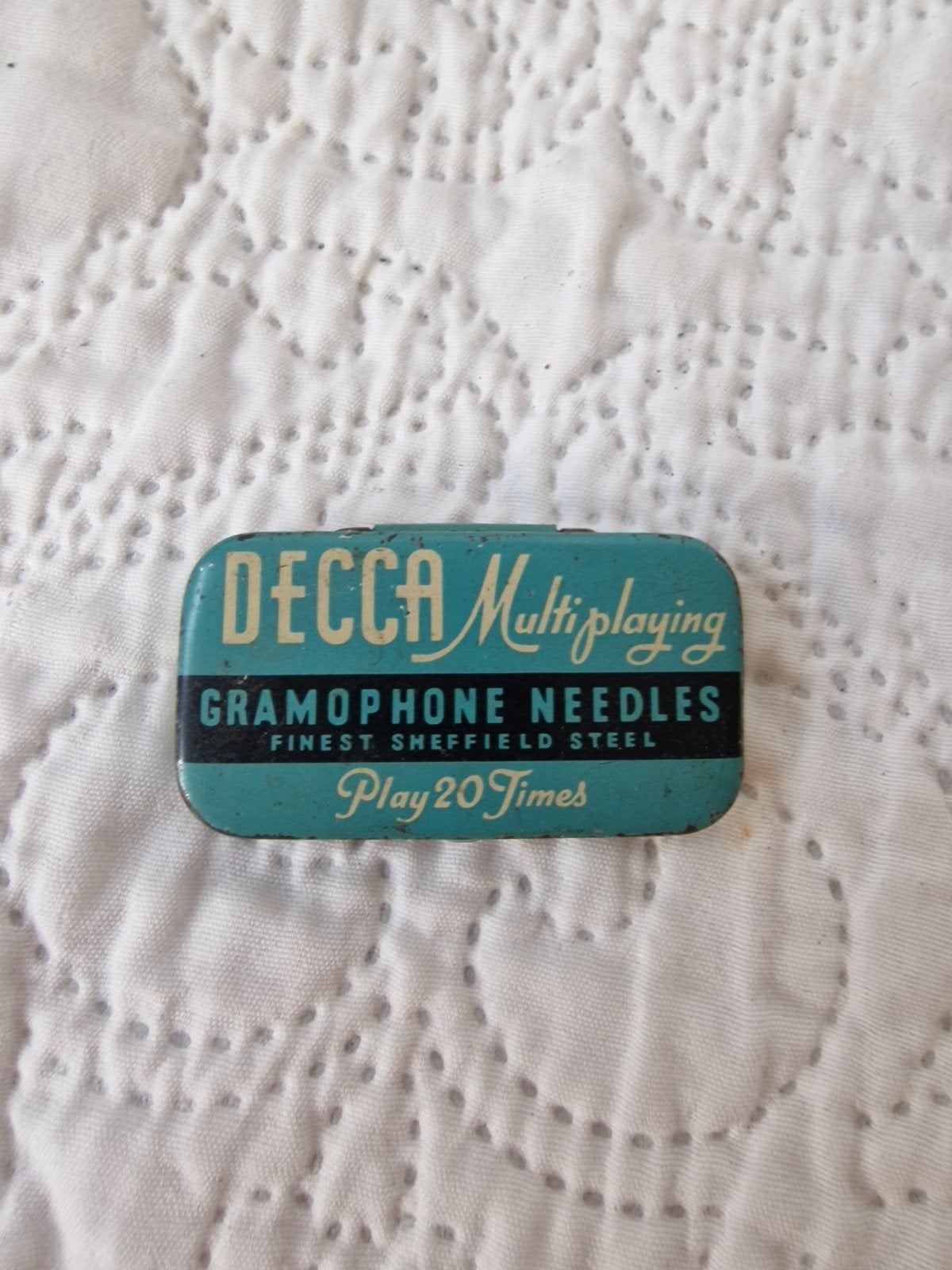 Vintage Decca Multiplaying Grammofoonnaalden in blikje, Ophalen of Verzenden