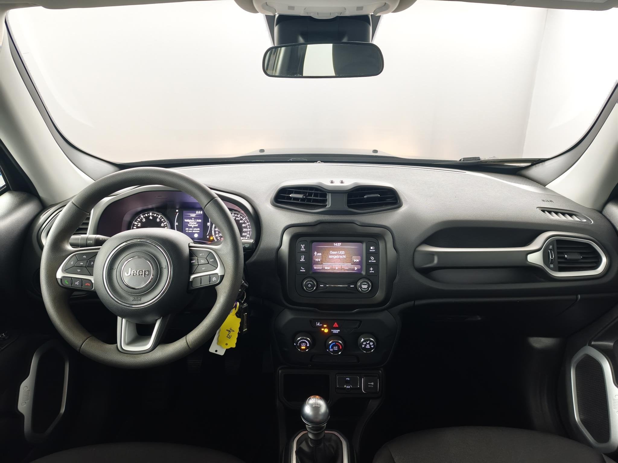 Jeep Renegade 1.0T Sport | Cruise Control | Bluetooth | DAB+, Auto's, Jeep, Voorwielaandrijving, Stof, Met garantie (alle), Zwart