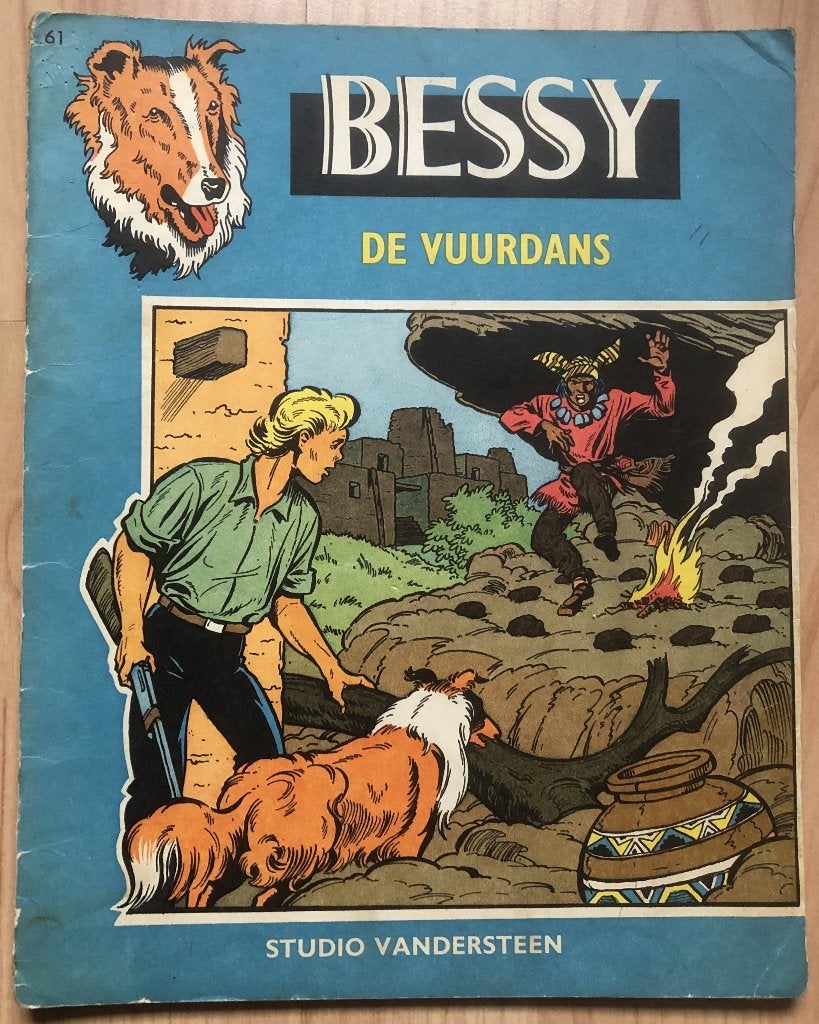 STUDIO VANDERSTEEN - BESSY - DE VUURDANS - 1966 1E DRUK, Eén stripboek, Ophalen of Verzenden, Zo goed als nieuw, Willy Vandersteen