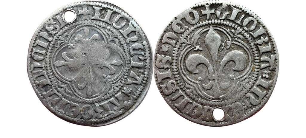 Plappart 15e eeuw, Straatsburg, vrije rijksstad, Ophalen of Verzenden, Frankrijk, Losse munt, Zilver