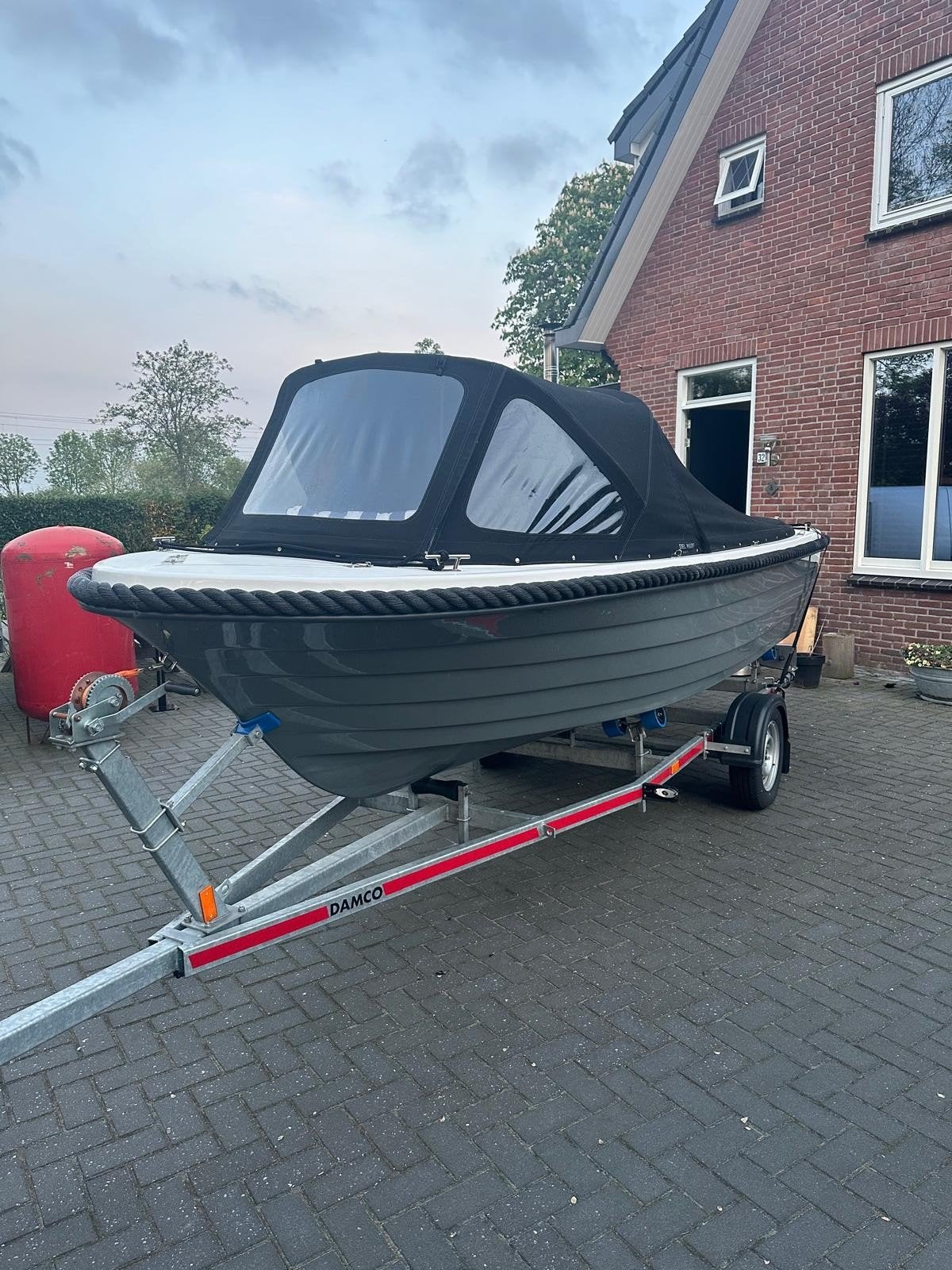 Del Mar 4.80 Tender met Honda 10pk buitenboordmotor, Overige merken, Gebruikt, Biminitop, Buitenboordmotor