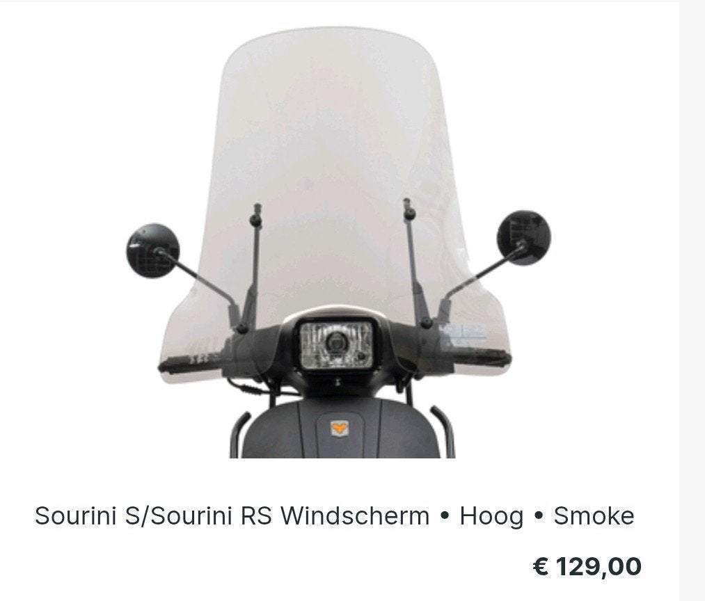La Souris hoog windscherm getinte smoke-uitvoering, Ophalen, Zo goed als nieuw, Overige typen, Overige merken
