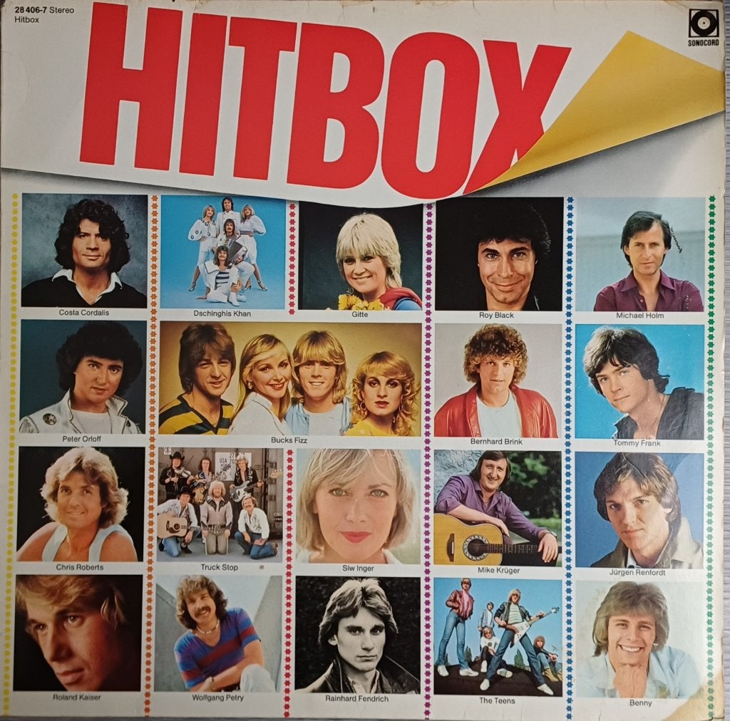 LP Hitbox - 20 nrs Europop & Schlager – 1981 - excellent, LP, Zo goed als nieuw, Beschermende buitenhoes, 12 inch