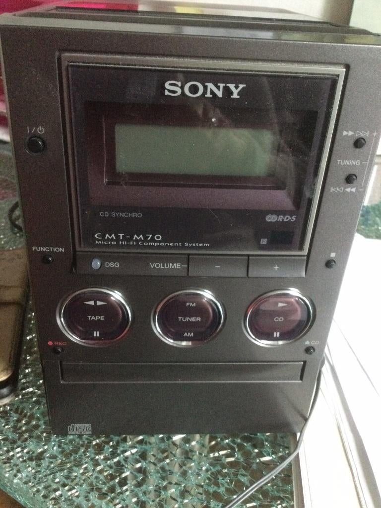Sony radio, CD en cassette speler, Audio, Tv en Foto, Radio's, Ophalen, Gebruikt, Overige typen, Met cd-speler
